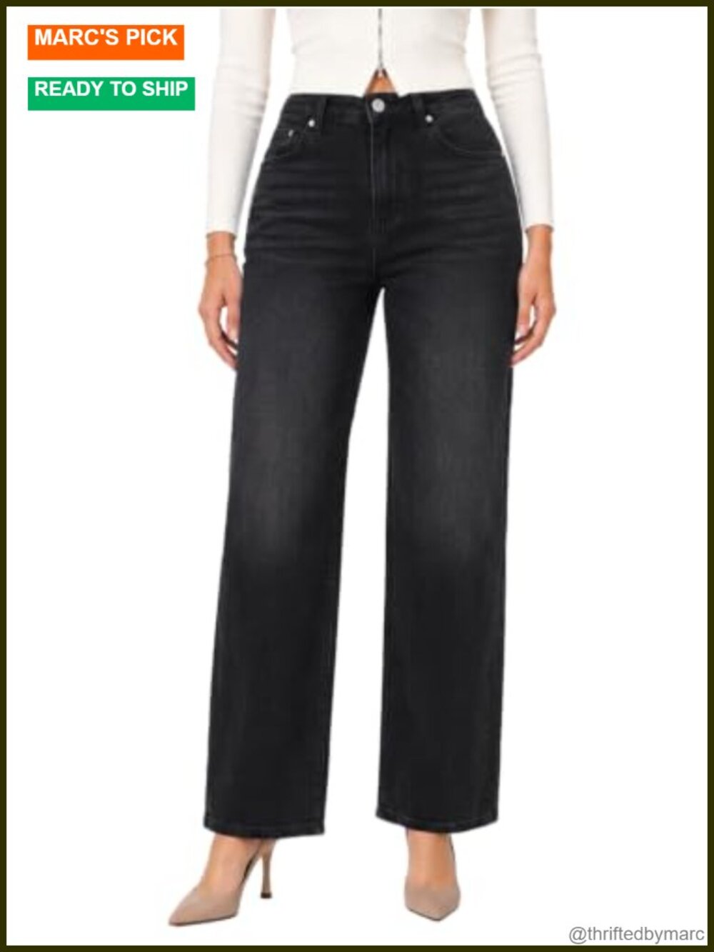ON Wide Leg High Rise Tummy Control Stretch Jeans
